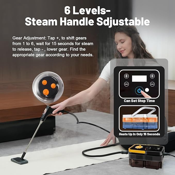 Steam Cleaners, 2500W High Pressure Steamer - Image 4
