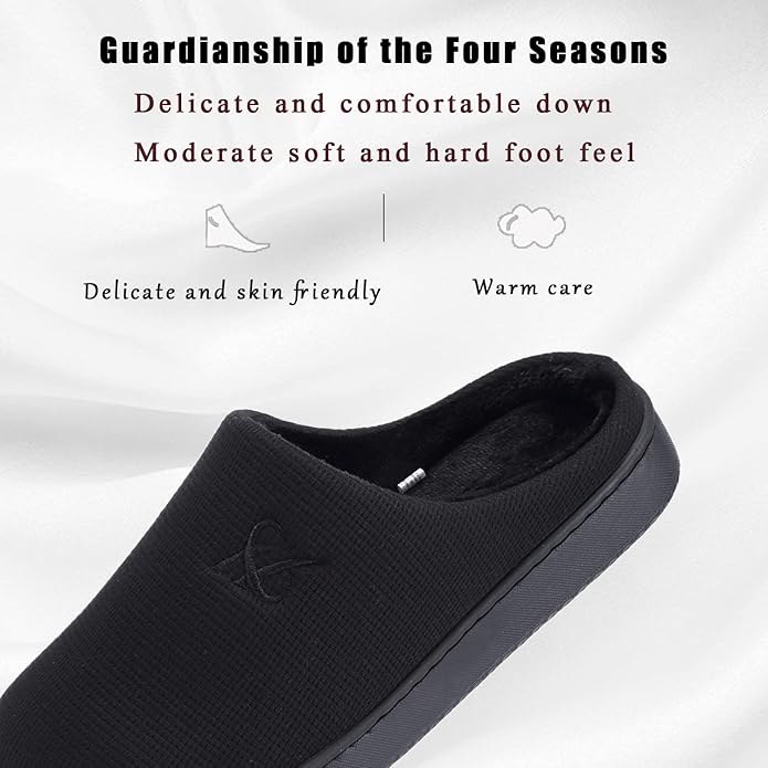 Memory Foam Slippers for Women's and Men's Casual House Shoes - Image 2