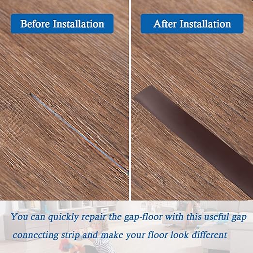 Floor Transition Strip Self Adhesive Floor Cover Strips Laminate 1.57" Wide - Image 4
