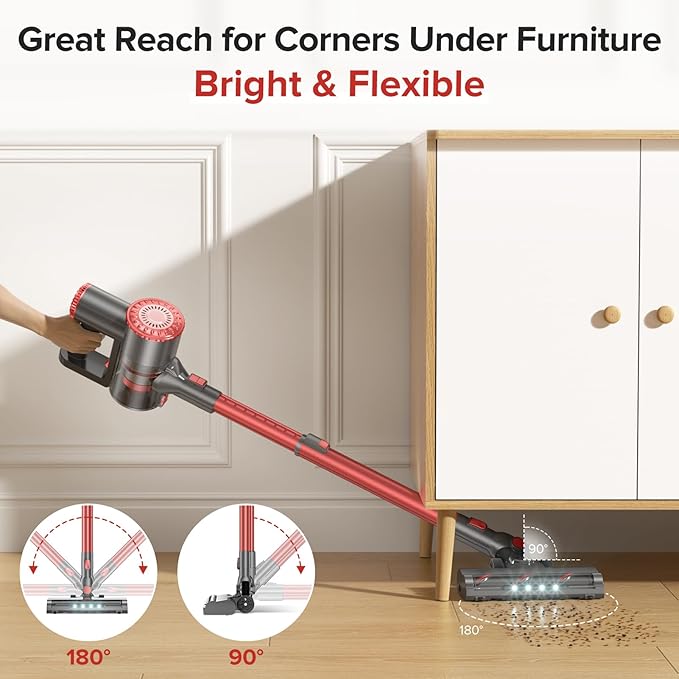 Cordless Vacuum Cleaner with Self-Standing, Powerful Stick Vacuum Cleaners - Image 7