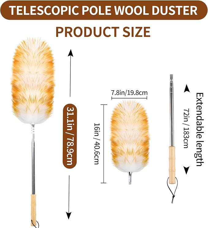 Lambswool Duster for Cleaning - Image 2