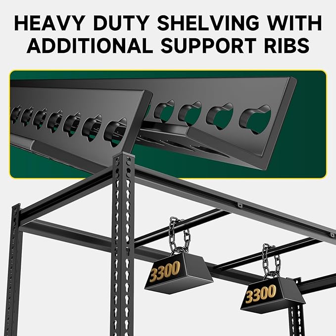 5-Tier 60" W X 24" D X 72" H Storage Shelves 3000LBS Garage Shelving Metal - Image 5