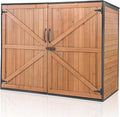 Aivituvin Outdoor Storage Cabinet Trash Can Storage Shed Upgraded by Aivituvin