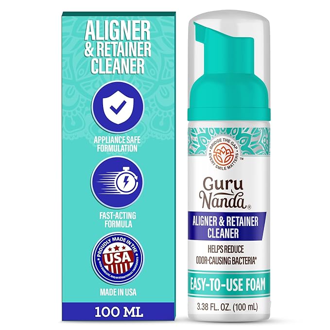 GuruNanda Aligner & Retainer Cleaner Foam – Gentle Cleaning by Gurunanda