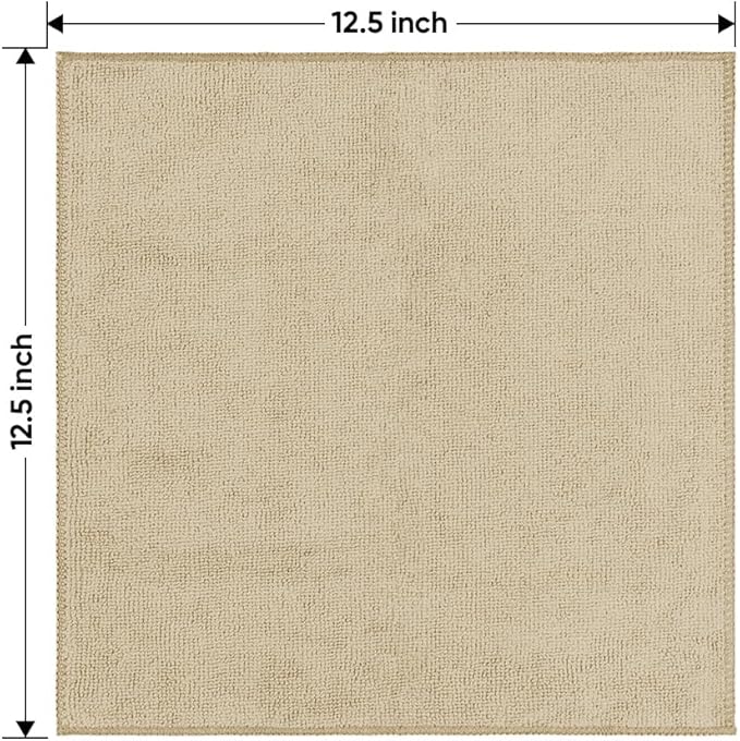 HOMEXCEL Microfiber Cleaning Cloth 6 Pack 12.5 x 12.5 inch Microfiber Towels - Image 7