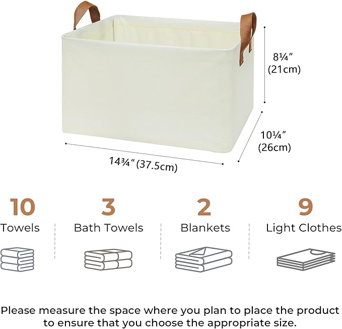 GRANNY SAYS Storage Baskets for Shelves, Closet Organizer Bins, Clothes Storage - Image 6