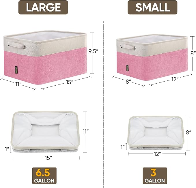 BALEINE 2 Pack Fabric Storage Bins - Image 2
