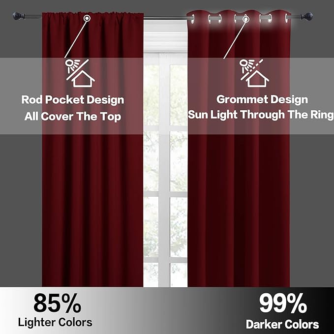 RYB HOME Small Window Curtains - Image 5