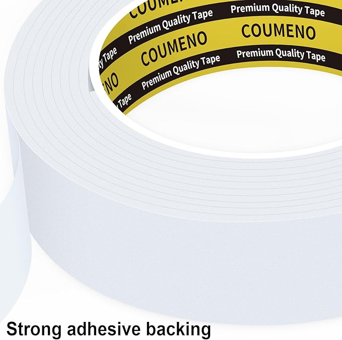 EVA Single-Sided Adhesive White Foam Tape, Single-Sided Sealing Strip Foam Pad - Image 3