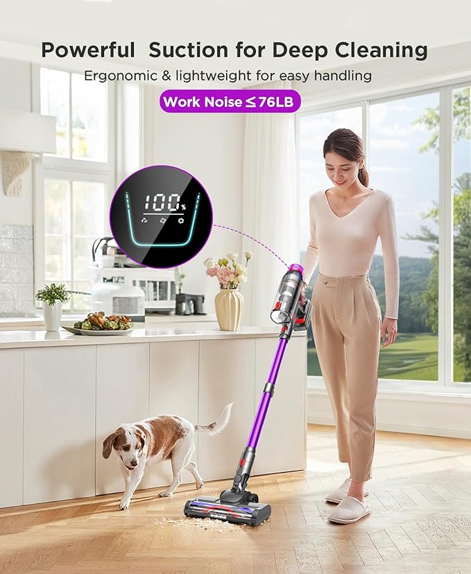 Cordless Stick Vacuum Cleaner - 550W Powerful Cordless Vacuum - Image 2