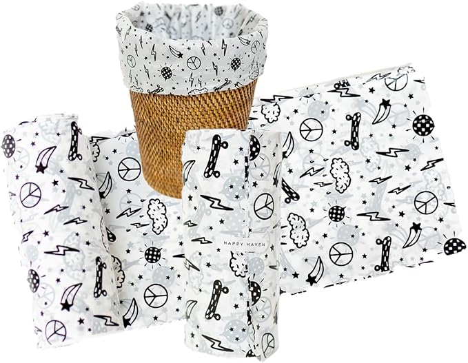 Happy Haven Trash Bags for 2, 4 Gallon Trash Can, Small Garbage Bags by HappyHaven