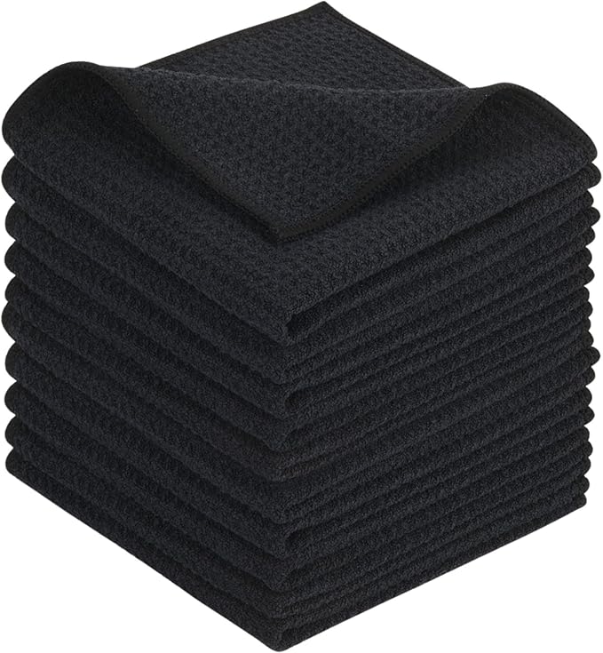 KinHwa Microfiber Dish Cloths Thick Waffle Weave Kitchen Dish Rags Ultra by KinHwa