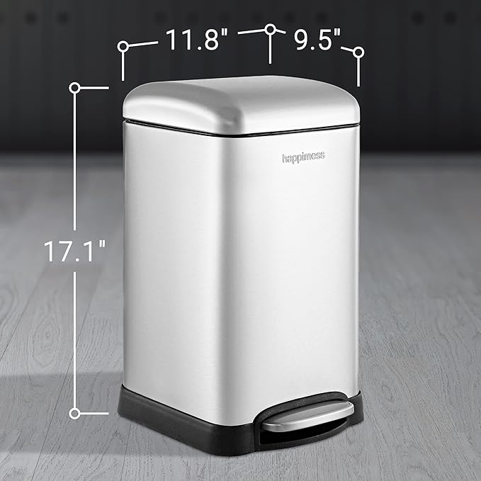 happimess HPM1012A Betty Retro Mini 3.2-Gallon Step-Open Trash Can - Image 6