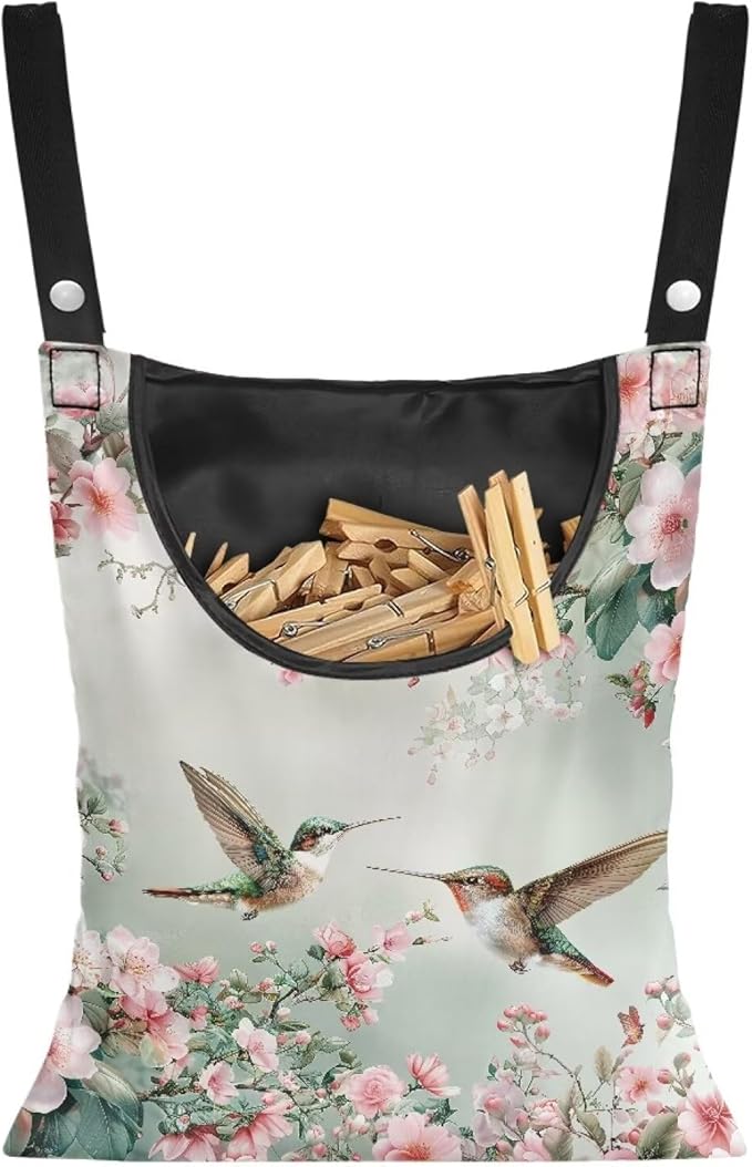 Hummingbird Clothespin Bags by CREAMIC