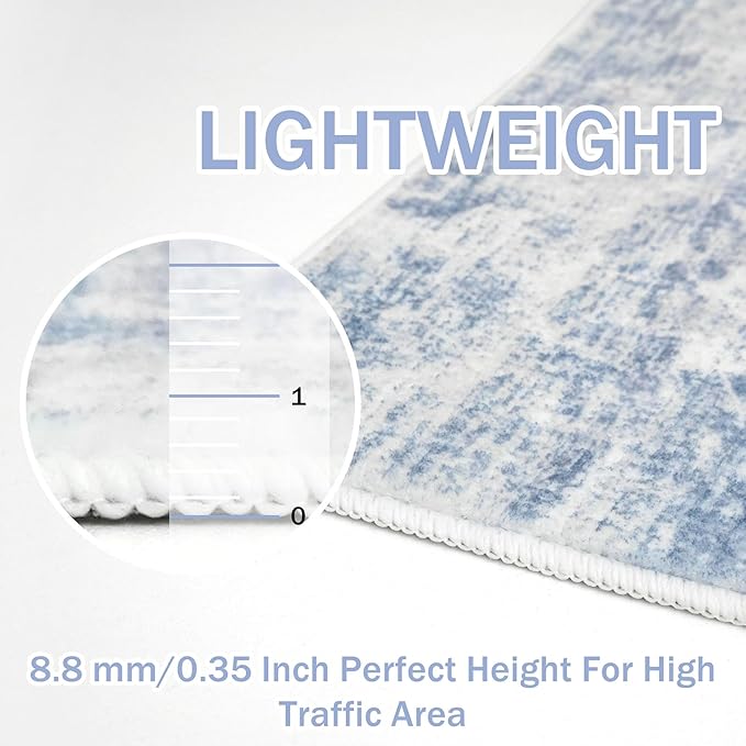 IOHOUZE Abstract Runner Rug 2x6 Ft Washable Runners - Image 5