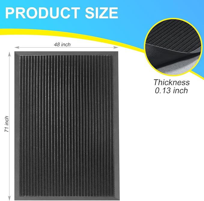 Vicwe Front Door Mat Indoor Outdoor Entrance, Low Profile, Easy Clean Entryway - Image 2