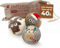 Fluff Ewes Wool Dryer Balls 3 Pack Premium New Zealand Wool Laundry Balls by HustleBlush