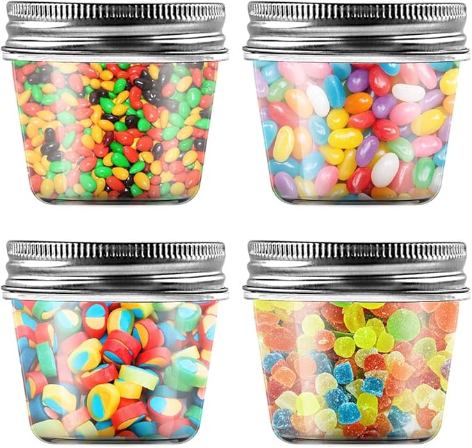 novelinks 4 Ounce Clear Plastic Jars Containers - Image 6