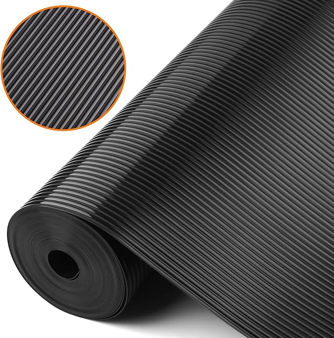 Black Shelf Liners for Kitchen Cabinets Non-Adhesive, Drawer Mat Liner for - Image 9