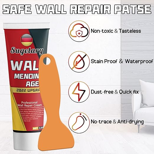Drywall Patch Repair Kit with Scraper, Plaster Dent Repair and Wood Scratch - Image 2