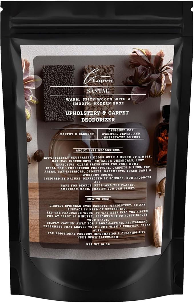 Santal Carpet Freshener Powder: Powerful Odor Eliminator by Lapew