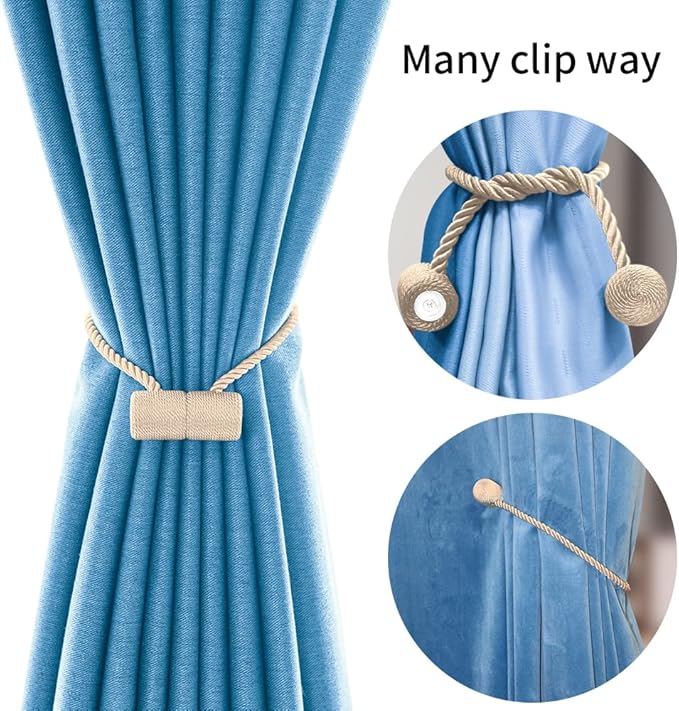 18 Inch Strong Magnetic Curtain Tiebacks, Curtain Holdbacks Modern Upgrade - Image 4