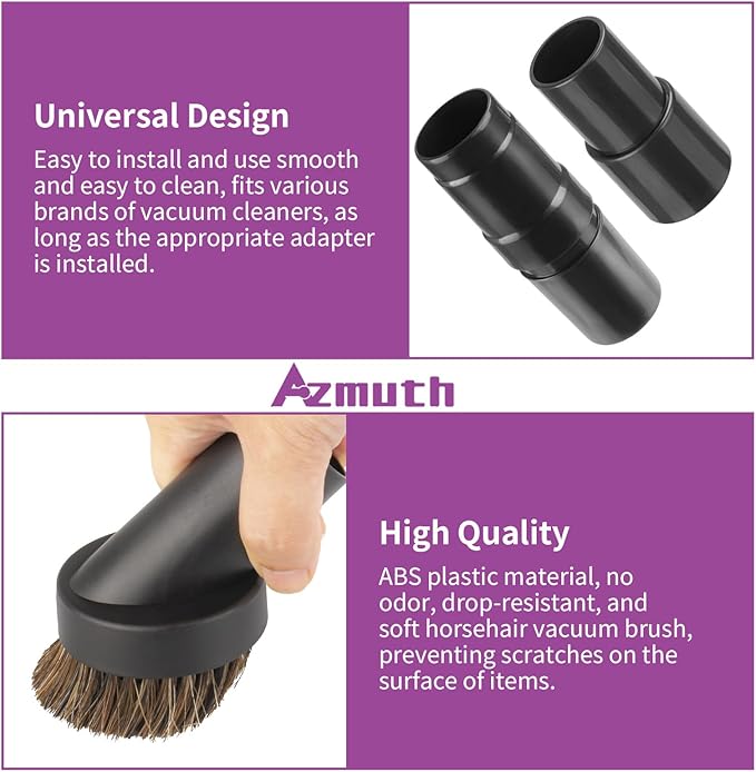 3 Pcs 25mm Soft Horsehair Vacuum Brush Attachment - Image 4