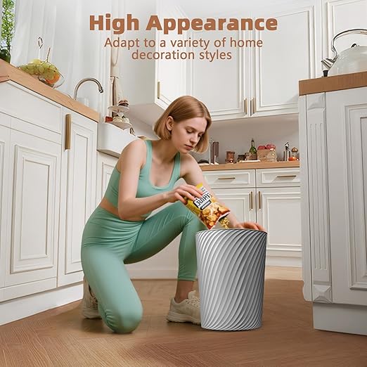 Small Trash Can 3 Pack 1.8 Gallons, Bathroom Trash Can & Garbage Can - Image 7