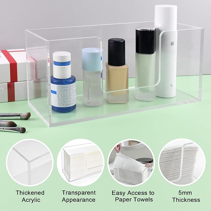 1Pack Acrylic Paper Towel Dispenser, Napkin Holder - Image 7