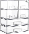 Vtopmart Stackable Storage Drawers Set of 6, Laundry Room Organization by Vtopmart