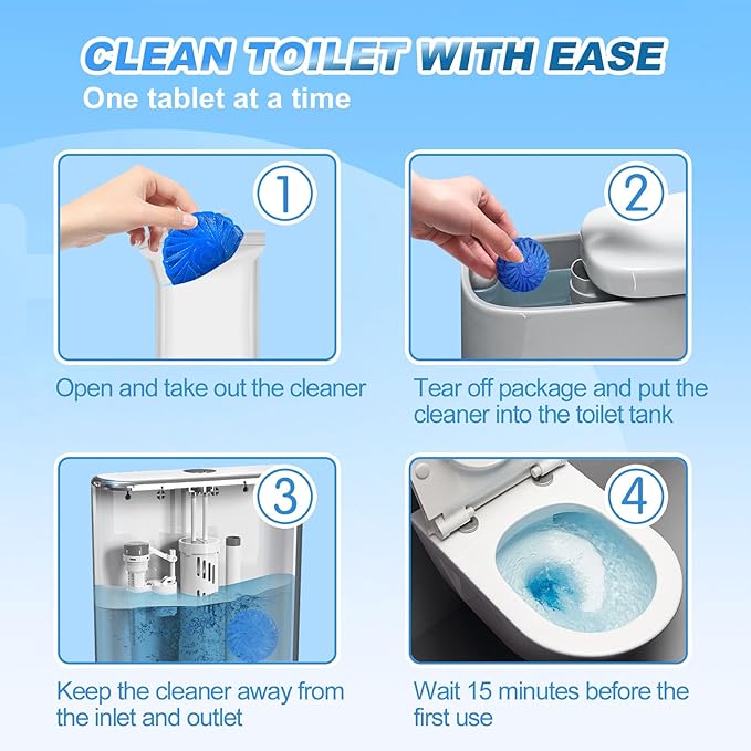 KIISIISO Automatic Toilet Bowl Cleaners Tablets, 18 Pack Multipurpose - Image 6