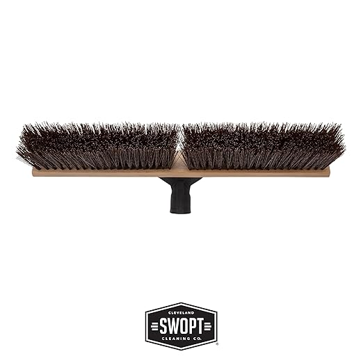 SWOPT 24” Premium Rough Surface Push Broom Head — Outdoor Push Broom - Image 4