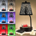 Black Tree Candle Warmer Lamp, LED Colors Changing Candle Warmer by HEKALU