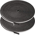 2 Rolls Weather Stripping, 1/4 Inch Wide X 1/8 Inch Thick Foam Seal Tape High by YIJUHOU