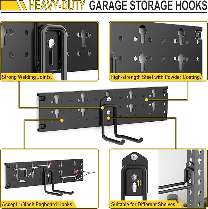 Ultrawall Garage Storage Organization, Versatile Storage Hooks Garden Tool - Image 4
