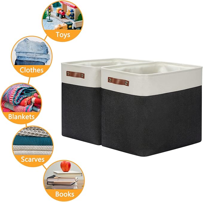DULLEMELO Extra Large Storage Baskets, Fabric Storage Bins - Image 7