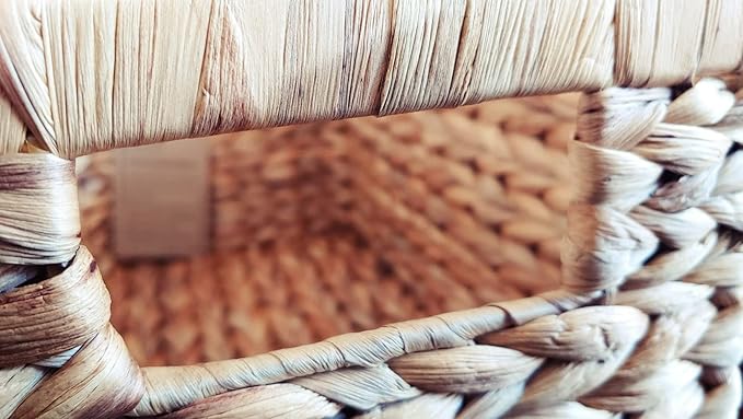 Set of 6 Wicker Storage Basket, Water Hyacinth Storage Baskets, Wicker Storage - Image 7