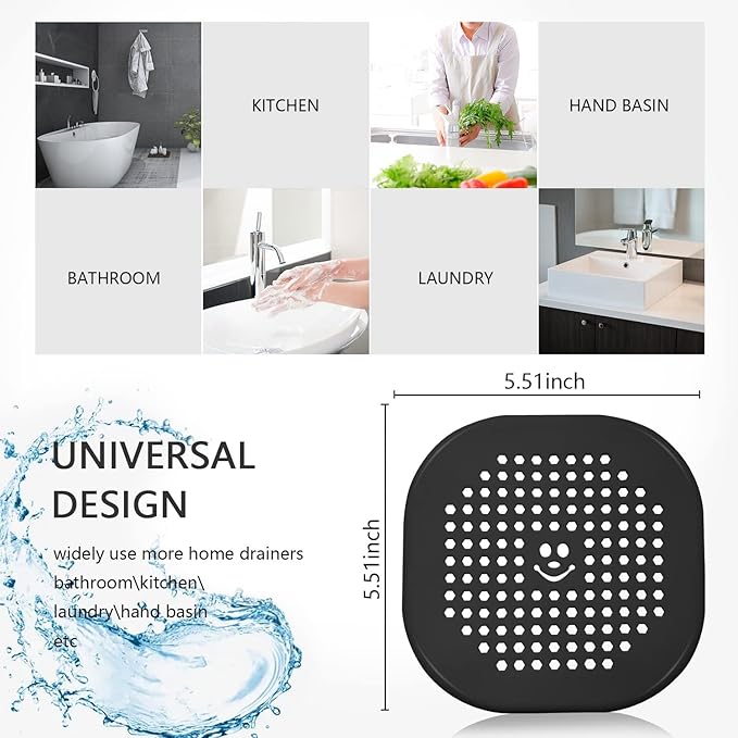 Drain Cover Hair Catcher Drain Plug Hair Stopper Drain Protector - Image 7