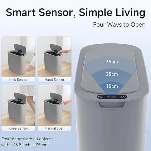Automatic Motion Sensor Bathroom Trash Can - Image 4
