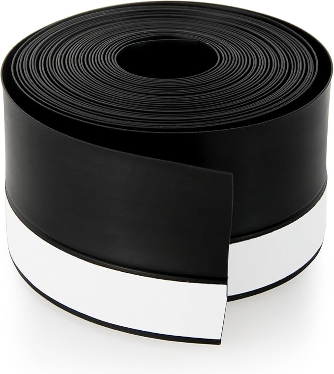 Silicone Weather Stripping Door Seal Strip, 16.4 Feet Self Adhesive Sealing by Vivikivi