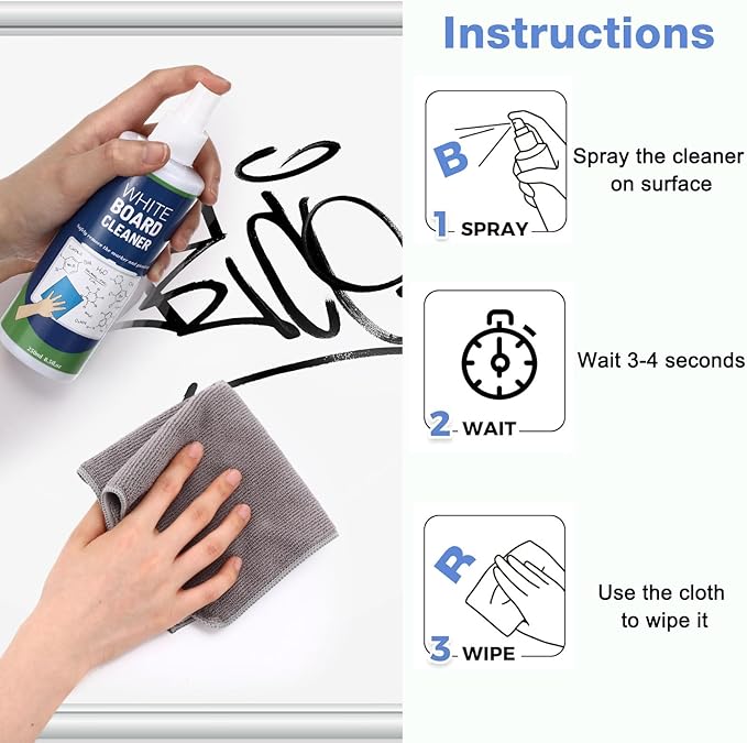 16 Pack Whiteboard Cleaner Spray 8.5oz Dry Erase Board Cleaner - Image 6