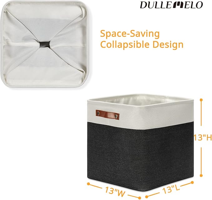 DULLEMELO Storage Baskets, 13 Inch Cube Storage Bins - Image 2