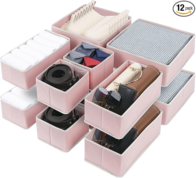 Cupic Cupid Drawer Organizer, Dresser Organizers, Foldabe Drawer Organizer by Unknown