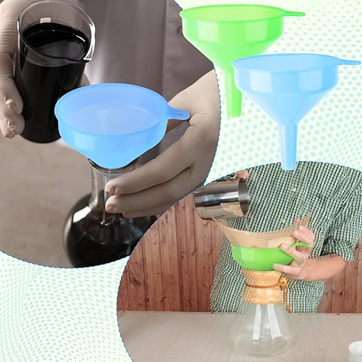 Honeydak 9 Pcs Multi-Purpose Plastic Funnels 4.7 Inch Wide Mouth Funnels - Image 7