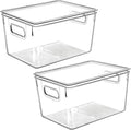Clear Plastic Storage Bins by CONTROLKITCHEN