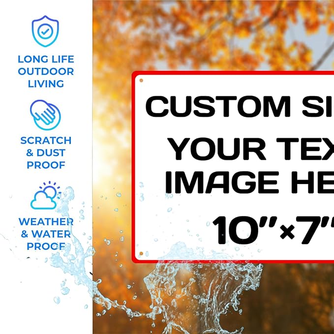 Aluminum Weatherproof Metal Sign - Image 3