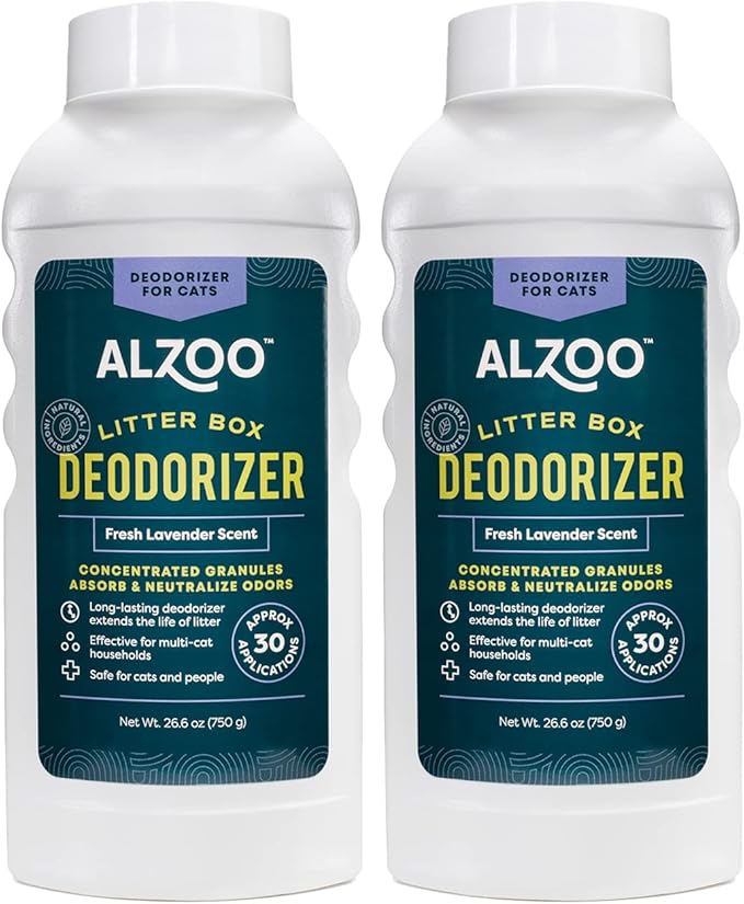 ALZOO Cat Litter Deodorizer, Concentrated Granules Absorb & Help Neutralize by ALZOO