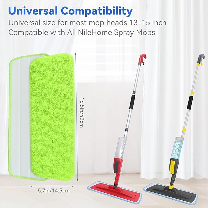 16.5 inch Microfiber Mop Pads for Rubbermaid Reveal Spray Mop and Any 16.5" - Image 3