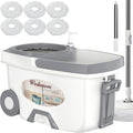 Mop and Bucket with Wringer Set, Spin Mop and Bucket System, Mops by Wodemom