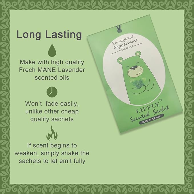 14 PCS Eucalyptus Peppermint Scented Sachets - Image 2